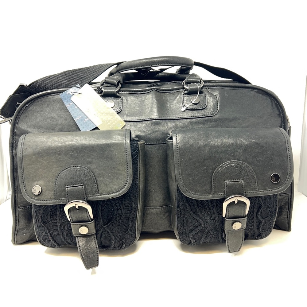 ❤️Coogi NWT Limited Edition (026 of 100) Black Leather Weekender Bag.